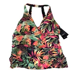 Lauren Ralph Lauren Womens Plus 20W Bandini Tankini Tropical NWT